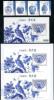 Complete 2014 Ancient Chinese Art Treasures Stamps, S/s & Pair S/s-Blue White Porcelain Peony Dragon Floral Butterfly - Oddities On Stamps