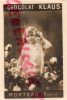 CHROMO PHOTO- CHOCOLAT KLAUS - MORTEAU 25-    BEBE- ENFANT- -JEUNE FILLE DENTELLE  FLEURS - Other & Unclassified