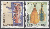 Greenland   Scott No  376-77     Used    Year  2000 - Oblitérés