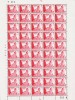 1968. GRUNDTVIGSKIRKE-teststamp In The Unusual Testcolour Red. Very Rare Complete Sheet... (Michel: ) - JF180617 - Probe- Und Nachdrucke