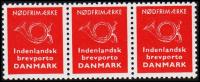 1963. NØDFRIMÆRKE. Indenlandsk Brevporto DANMARK. 3-strip. (Michel: ) - JF180659 - Prove E Ristampe