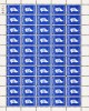 1962. SITDLIMAT SPAREMÆRKE. 25 øre Blue. Complete Sheet With 50 Stamps. Unusual.   (Michel: ) - JF180622 - Parcel Post