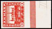 1920 - 1921. Commemorating The Re-union. 10 øre Red. Fold. (Michel: ) - JF180673 - Probe- Und Nachdrucke