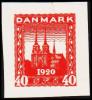 1920 - 1921. Commemorating The Re-union. 40 øre Red. (Michel: ) - JF180671 - Proeven & Herdrukken
