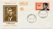 MALI => Enveloppe FDC => John F. KENNEDY - Bamako - 26 Oct 1964 - Malí (1959-...)