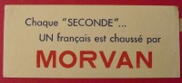 Buvard Chaussures Morvan. Vers 1950 - Chaussures