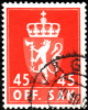 NORVEGE  1958  -  Service N° 77 -  Obliteré - Officials