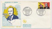 SENEGAL => Enveloppe FDC => Professeur Gaston BERGER - DAKAR - 13 Novembre 1963 - Sénégal (1960-...)