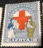 Greece 1924 Tax Stamp Red Cross 10l - Mint - Nuovi