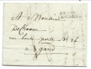 L. 19.1.1824 Marque BRAINE/LE-COMTE Pour Gand - 1815-1830 (Période Hollandaise)