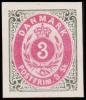 1886. Official Reprint. Bi-coloured Skilling. 3 Sk. Gray/lilac Inverted Frame. (Michel: 17 II ND) - JF180693 - Proeven & Herdrukken