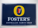 Plaque émaillée - Bière " FOSTER'S " - Emailplaten (vanaf 1961)