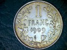 Leopold II - 1 Frank Ag 1909 - Zonder Punt/ Sans Point - 1 Franc