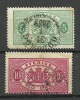 SCHWEDEN Sweden 1881/1893 Dienstmarken Michel 3 & 5 O - Servizio