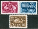 HUNGARY - 1950. World Chess Championship Matches/Sport  Cpl.Set MNH!! Mi 1092-1094 - Nuevos