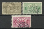 SCHWEDEN Sweden 1881/1893 Dienstmarken Michel 2 - 3 & 5 O - Servizio