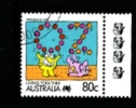 AUSTRALIA -  1990  80c.  PERFORMING ARTS  4 KOALAS  REPRINT  FINE USED - Prove & Ristampe