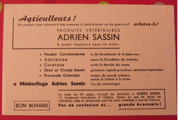 Buvard Produits Vétérinaires Adrien Sassin. Météorifuge. Vers 1950 - Farm