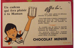 Buvard Chocolat Menier. Aventures De Jacqueline. Album D'images. Vers 1950 - Cacao