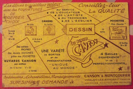 Buvard Les Papiers Canson. Vidalon Les Annonay (Ardèche). Vers 1950 - Cartoleria