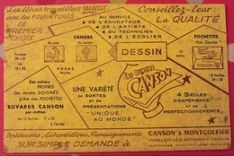 Buvard Les Papiers Canson. Vidalon Les Annonay (Ardèche). Vers 1950 - Papelería