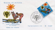 WALLIS ET FUTUNA - ANNEE INTERNATIONALE DE L'ENFANT - DEUX FDC ILLUSTREES ET NUMEROTEES (3000 Ex) N°01447/01842 - FDC