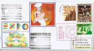 “American Food 2.0" USA. UNIVERSAL EXPO MILANO 2015 "Feeding The Planet", American Pavilion,with The Official Stamp EXPO - 2015 – Milán (Italia)