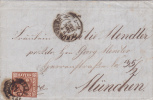 BAYERN,MR 243 Brief M. Breitrandiger 6 Kr 12 NOV 1854 - Cartas & Documentos