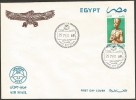 Egypt AIR MAIL 1997 FDC AIRMAIL First Day Cover - KING TUT - TUTANKHAMOUN STATUE FDC - Lettres & Documents
