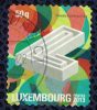Luxembourg 2013 Oblitéré Used Postocollants Série L En Forme De Labyrinthe - Used Stamps