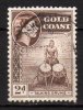 GOLD COAST - 1952/54 Scott# 151 USED - Goudkust (...-1957)