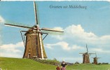 Pays-Bas. CPM. Zuid-Holland. Leidschendam. Moulin à Vent (Molen) (animée, Costume Local) - Leidschendam