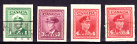 Canada George VI Issue Of 1942-3. Imperf Or Trimmed Coils? You Decide. - Altri & Non Classificati