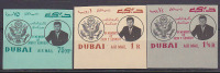 Dubai Kennedy Issue Set Of 3 Imperforates. Scott C25-7. - Dubai