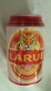 Vietnam Viet Nam Larue EXPORT Tiger Empty 330ml Beer Can / Opened At Bottom - Lattine