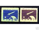 Nordkorea / Korea / KVDR: ´Space -  Lunar Probe Luna-1, 1959´, II Mi. 171-172 A; Yv. 160-161; Sc. 160-161 Oo - Asien
