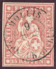Heimat GL Mollis 1862-04-09 Vollstempel Zu#24G 15Rp. Strubel - Used Stamps