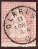 Heimat GL Glarus 1858-04-11 1-Kreis-Vollstempel Auf Strubel Zu#24G - Gebraucht