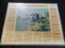 Calendrier Des Postes PTT 1967 Chateau Du Val Bort Les Orgues N 23 Creuse - Grand Format : 1961-70