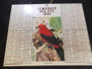 Calendrier Des Postes PTT 1976 Oiseau Du Bresil Jeunes Chiens - Grand Format : 1971-80