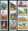 Lot De 10 Images Nestlé, 1936-37, La Guyenne, St. Emilion,Espalion,Cahors,Estaing,Moissac,Conques, Bozouls. - Nestlé
