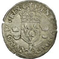 Monnaie, France, Douzain Aux Croissants, 1550, Grenoble, TB+, Argent, Ciani:1305 - 1547-1559 Hendrik II