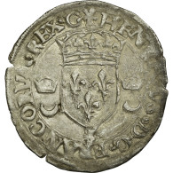 Monnaie, France, Douzain Aux Croissants, 1550, Grenoble, TB+, Argent, Ciani:1305 - 1547-1559 Henry II