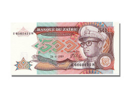 Billet, Zaïre, 500 Zaïres, 1989, 1989-06-24, NEUF - Zaïre