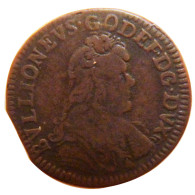 Monnaie, FRENCH STATES, BOUILLON & SEDAN, Geoffrey Maurice, 2 Liards, 1683, TTB - Otros & Sin Clasificación