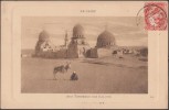 Egypte 1912. Carte Oblitérée Shepheard Hotel, Le Caire, Destinée à Verdun. Vue Des Tombeaux Des Califes, âne - Settore Alberghiero & Ristorazione