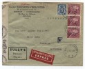 Belgium/Netherlands GERMAN CENSORED EXPRES COVER FRUITS ADVERTISING 1941 - Guerre 40-45 (Lettres & Documents)