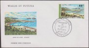 Wallis & Futuna 1975 Y&T PA 70. Paysage, Anse De Gahi à Wallis, Sur Enveloppe Premier Jour, FDC - Eilanden
