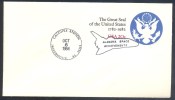 USA 1984 Postal Stationery Cover: Space Weltraum Espace: Alabama Space Achievements Space Shuttle Cancellation - Etats-Unis