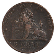 Monnaie, Belgique, Leopold I, 5 Centimes, 1841, TTB, Cuivre, KM:5.2 - 5 Cents